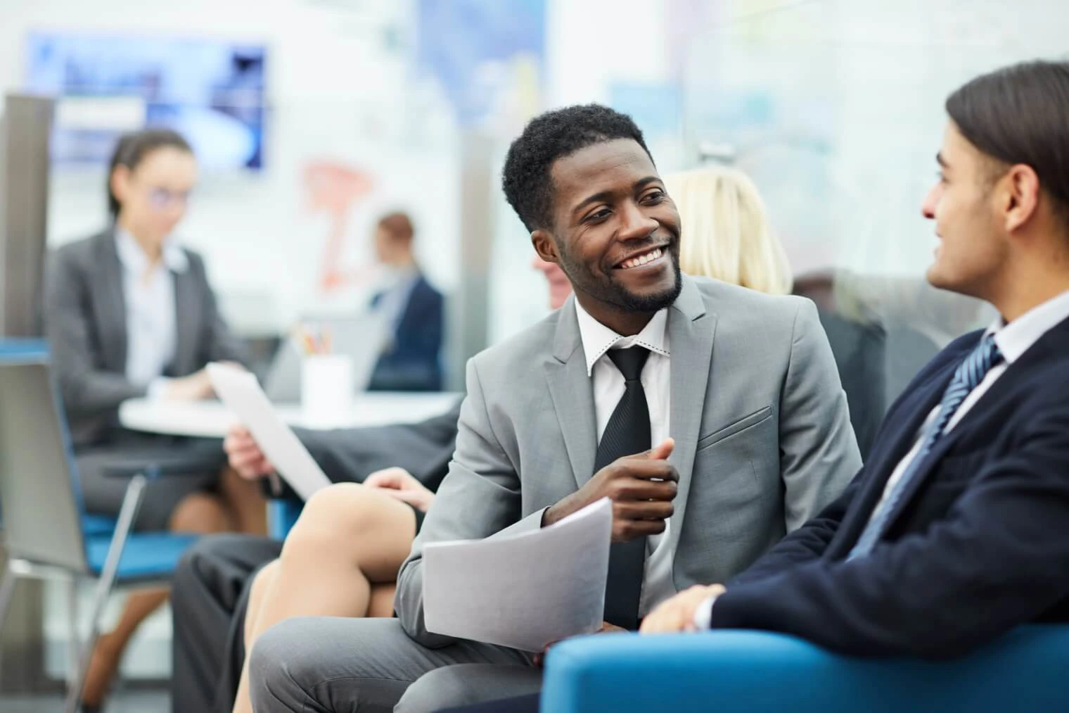Two Men Having A Business Meeting